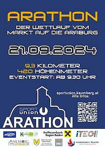 Titelbild von Arathon 2024 - der Wettlauf vom Marktplatz auf die Araburg