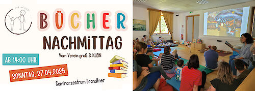 Titelbild von BÜCHERNACHMITTAG VOM VEREIN groß & KLEIN