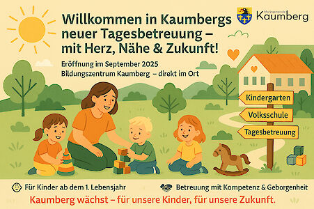 Titelbild von Betreuungsmöglichkeit für 1-jährige Kinder ist ein Meilenstein für die Kinderbetreuung in Kaumberg