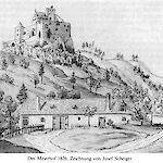 ID  236813 Araburg (Zeichnung aus 1826), Urheber: Josef Scheiger, Besitzer:  Jubiläums-Heimatbuch Marktgemeinde Kaumberg