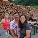 Gute Stimmung gab es bei der Labestelle