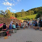 Stärkung bei der Labestelle vom Fremdenverkehrsverein