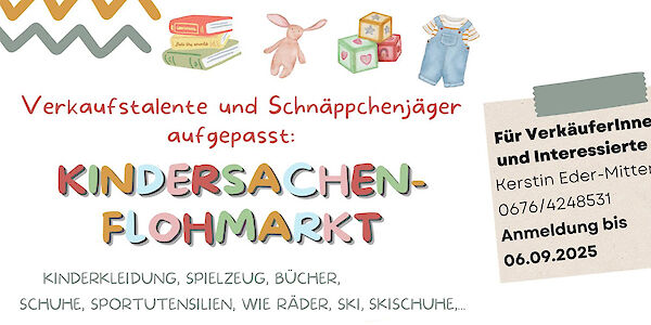 Kindersachen-Flohmarkt für den guten Zweck