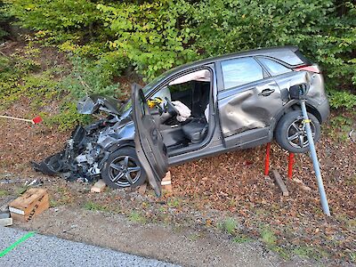 Titelbild von Unfall in der Untertriesting: Glück im Unglück für Beteiligte