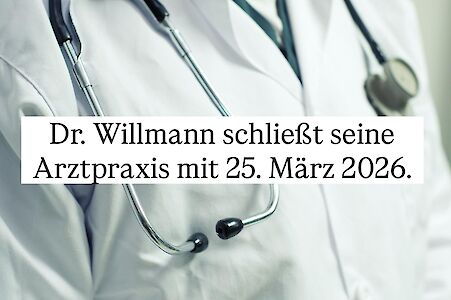 Titelbild von Information zur Schließung der Ordination unseres Gemeindearztes