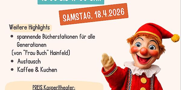 3. Bücher-Nachmittag mit Kasperltheater