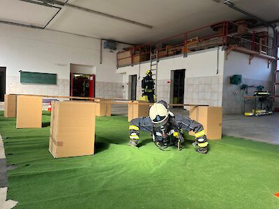 Titelbild von Atemschutzgeräteträger absolvieren Finnentest