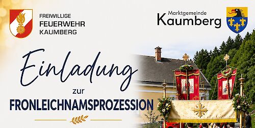 Titelbild von Einladung zur Fronleichnamsprozession