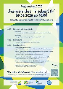 Titelbild von Regionstag 2026 in Kaumberg "Energiereiches Triestingtal+"