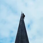Kirchturmreparatur 2022 @Marktgemeinde Kaumberg