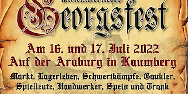 Georgsfest auf der Araburg