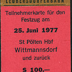 ID: 261243, 100 Jahre Leobersdorferbahn (1977), Urheber: unbekannt, Besitzer: Familie Maderbacher