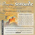 Veranstaltungsplakat und Spieltermine