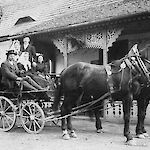 ID: 176181, Pferdegespann am Blöchlberg (um 1920?), Urheber: unbekannt, Besitzer: L. Schmatz