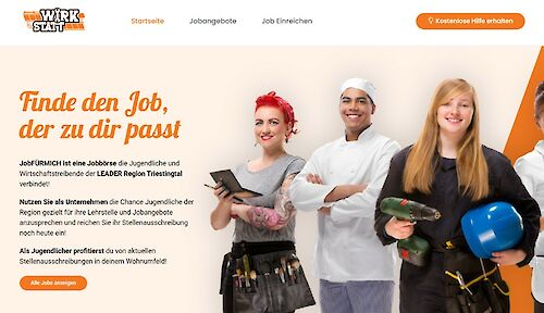 Titelbild von Jobfürmich.at - das Lehrstellen- und Jobportal im Triestingtal